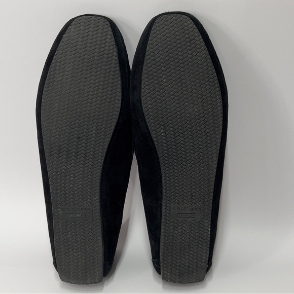 COLE HAAN w Sz 8.5 Black Velvet Driver Slip On shoe. Bit embellishment - Picture 8 of 11